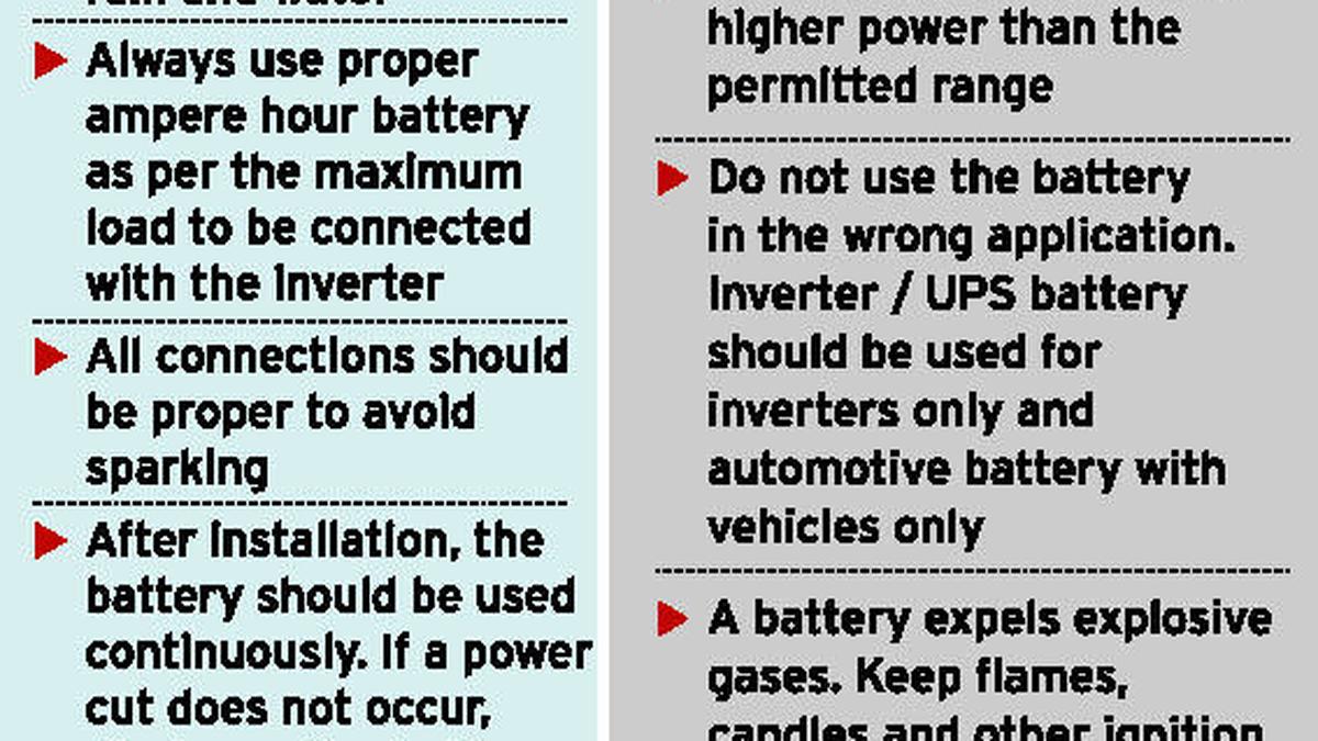 There’s an inverter to suit every household The Hindu